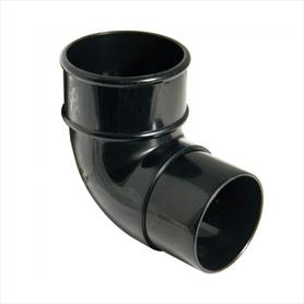 68mm Round Downpipe Bend Black