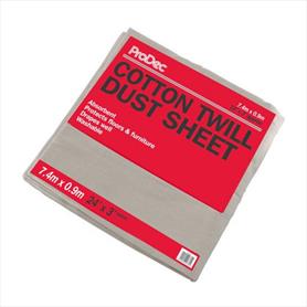 ProDec Cotton Twill Dust Sheet 24'x3'