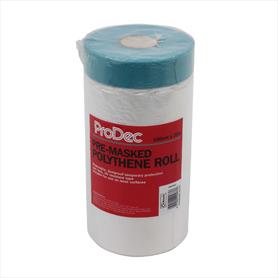 ProDec Pre-Masked Polythene Roll 180cm x 25m