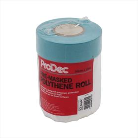 ProDec Pre-Masked Polythene Roll 30cm x 25m