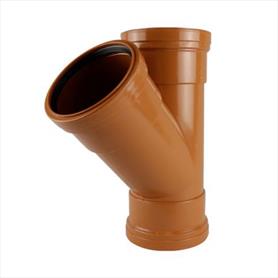 Underground 110mm Triple Socket 45 Degree Tee