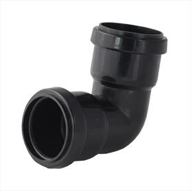 Waste Push Fit 32mm 90 Degree Bend Black